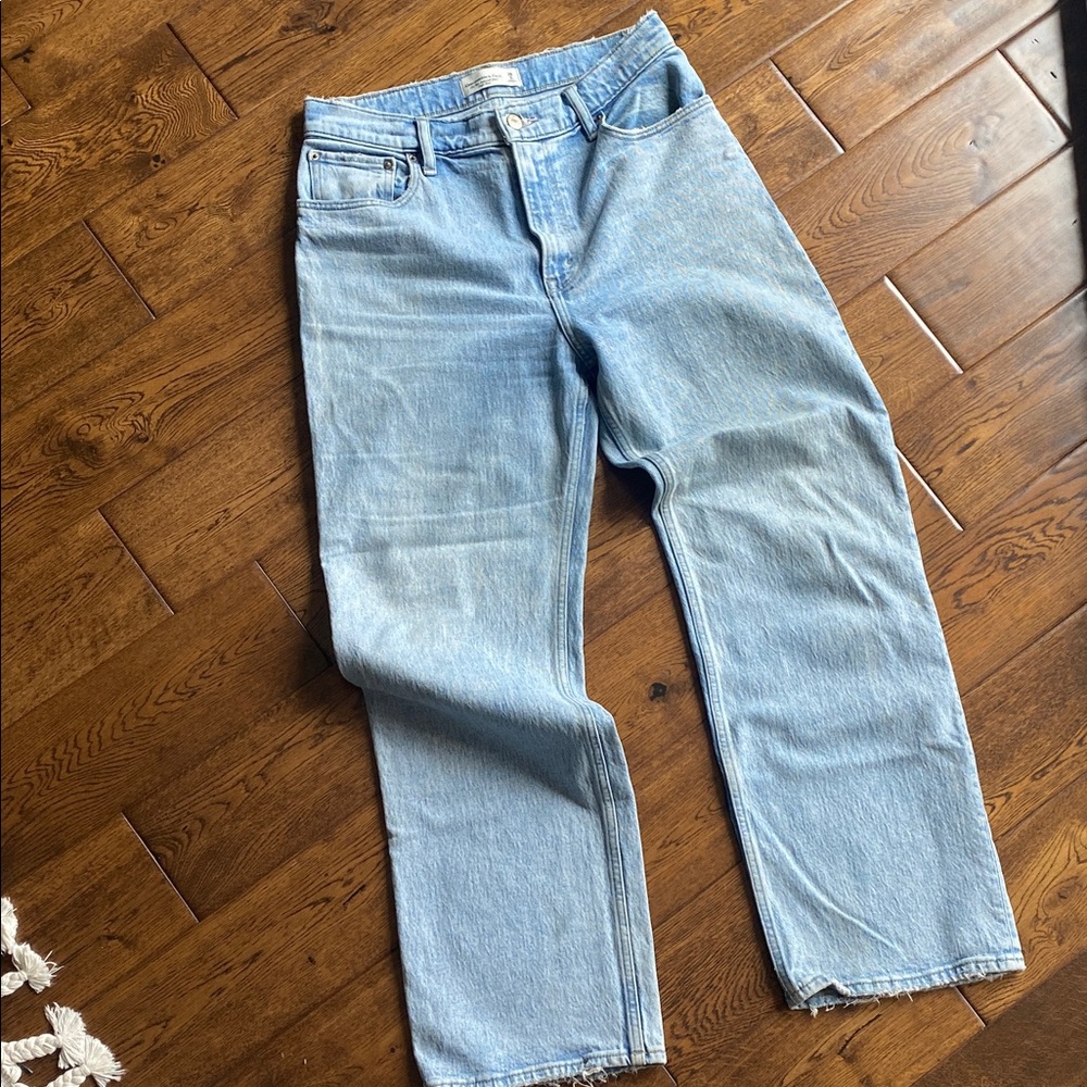 Abercrombie & Fitch Light Blue Straight Leg Jeans